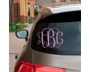 Custom Softball Baseball Monogram Decal - Personalized Initial Letter Vinyl for Laptop Bottles Cup 